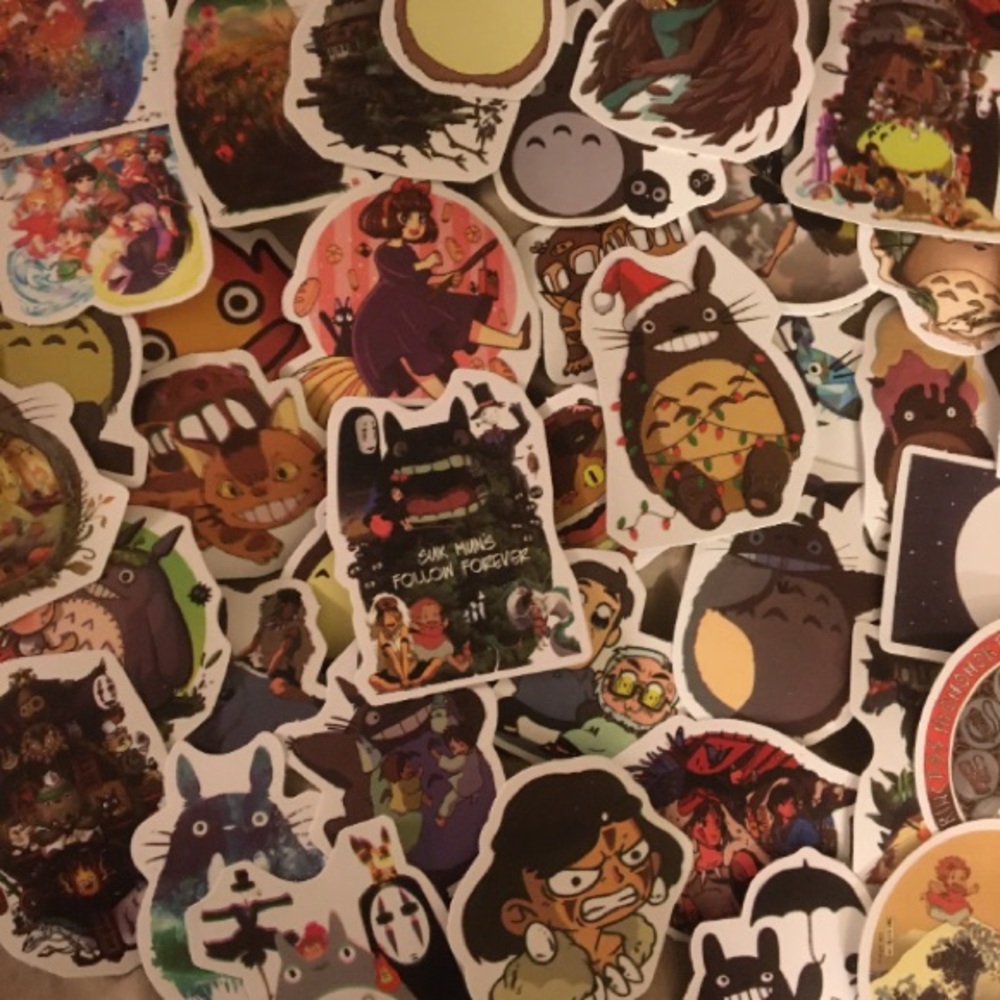 Set of 10 Studio Ghibli Sticker Decals